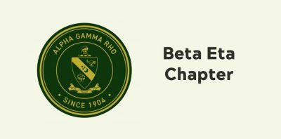 Alpha Gamma Rho seal - Beta Eta Chapter