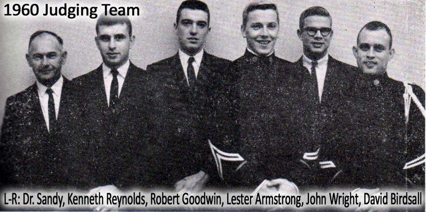 Dr. Sandy, Kenneth Reynolds, Robert Goodwin, Lester Armstrong, John Wright, David Birdsall.