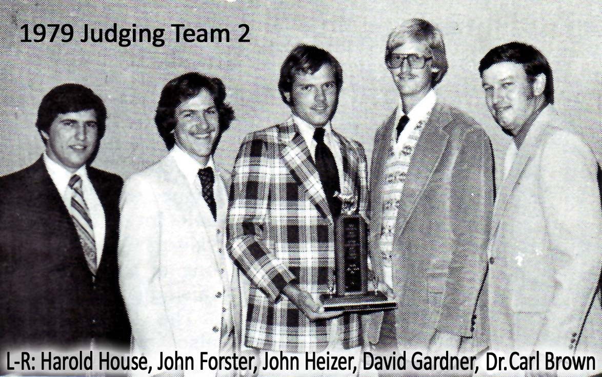 Harold House, John Forster, John Heizer, David Gardner, Dr. Carl Brown