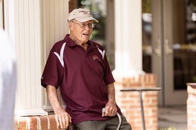 Hokie Cow Classic 2022. Dr. Carl Polan, Professor Emeritus smiling.