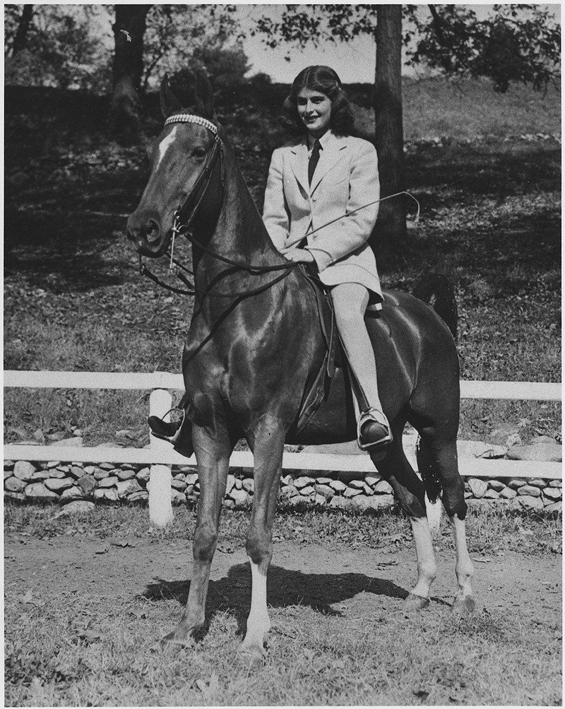 Southern Seminary girl at VPI Horse Show. May 14, 1932. Special Collections.