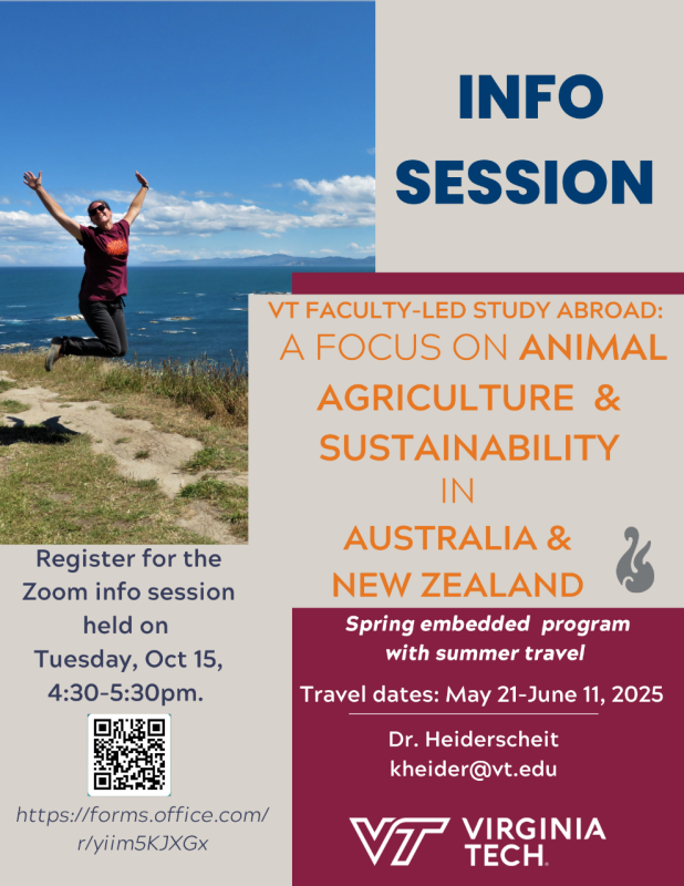 Zoom info session for Animal Ag & Sustainability in Australia & NZ   - 1