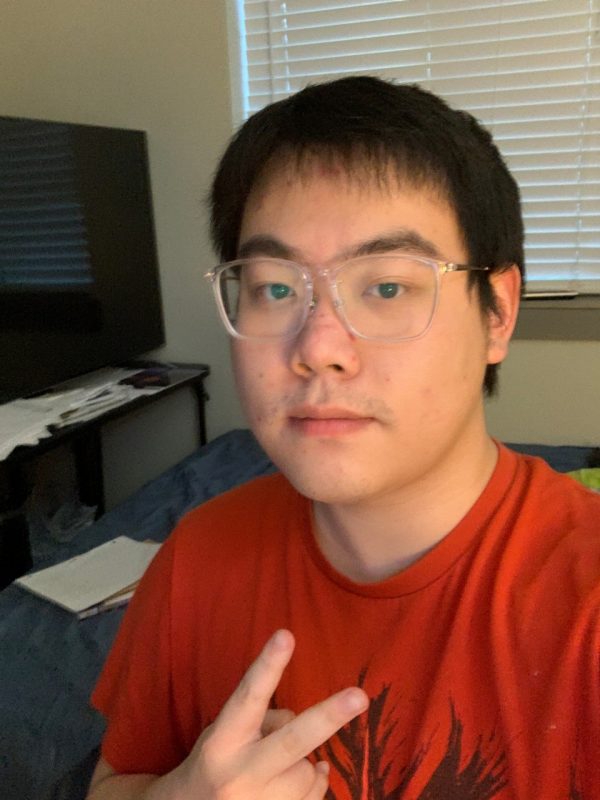 Yuze Tang at his desk.