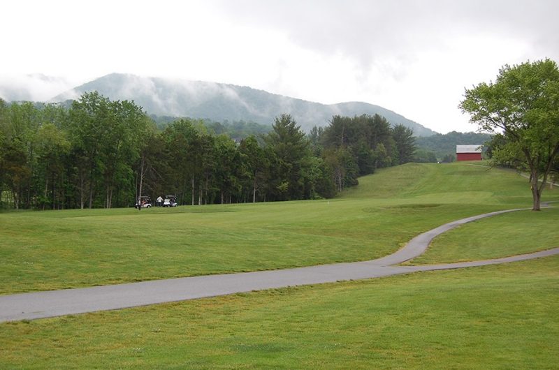 View of the ninth hole.