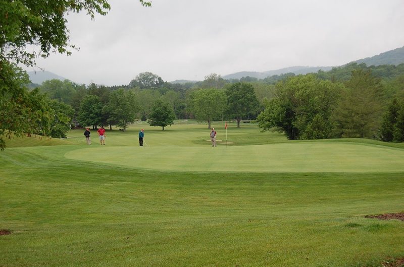 View of the Sixtennth Green.