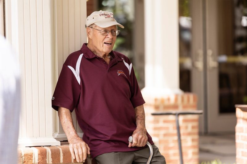 Hokie Cow Classic 2022. Dr. Carl Polan, Professor Emeritus smiling.